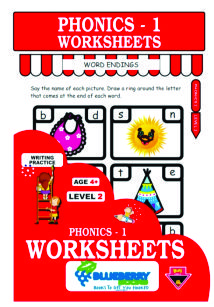 Blueberry PHONICS 1 Worksheets Level 2